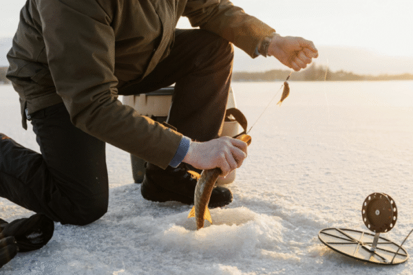 Ice Fishing Adventure in Levi with Local Guide